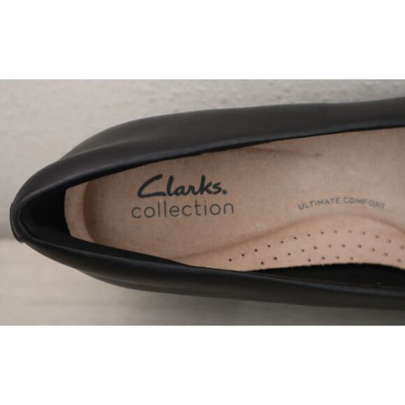 Clarks 26153413 WMN Sz 8.5W Black Leather/Synthetic Combo Marilyn Sara Pumps - Picture 7 of 13